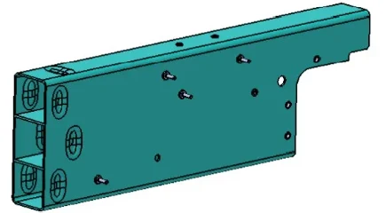 Figure 12 Blind Rivet Application in Model X Longitudinal Beam Area