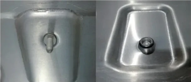 Figure 3 Application of Self Tapping Bolts in the Front Panel of the Aion LX