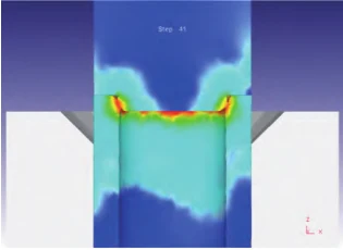 Figure 6 Stress distribution after pressing