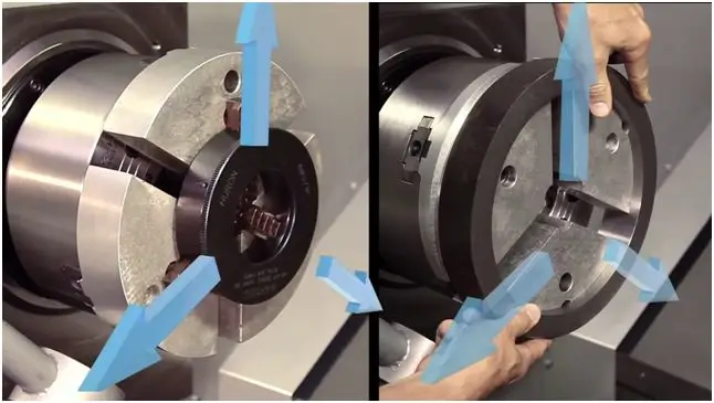 Direction of clamping force during claw repair