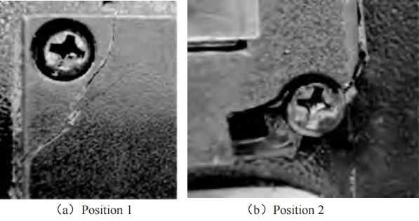 Figure 1 Location and Condition of Panel Cracks