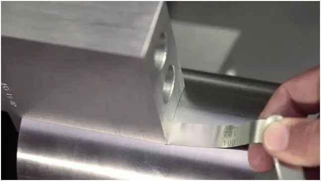 The workpiece and soft jaws cannot be fully aligned