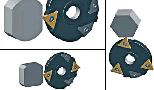 Workpieces of different shapes