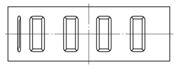 Figure 1 Schematic Plan View of Sheet Metal Ribbed Component