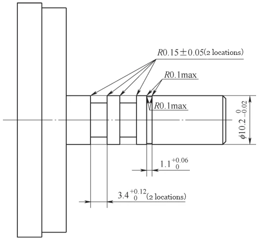 Figure 2 CNC Turning of Outer Diameter and Sealing Groove Before Process Improvement Figure 2 CNC Turning of Outer Diameter and Sealing Groove Before Process Improvement