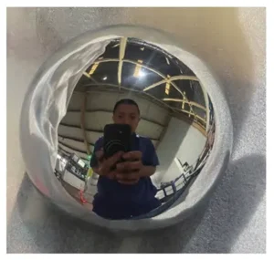 Figure 12 Reverse side of titanium hemisphere product