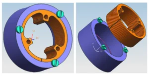 Figure 8. Fixture for cutting and grinding internal holes