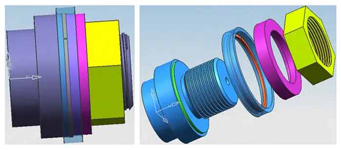 Figure 9 Schematic diagram of grinding external cylindrical fixture