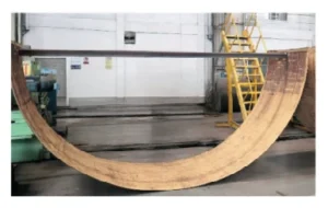 Figure 1 Forming a semicircular section of a tube Figure 1 Forming a semicircular section of a tube