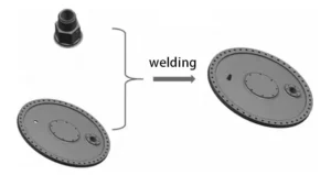 Figure 1 Split type machining and welding scheme Figure 1 Split type machining and welding scheme