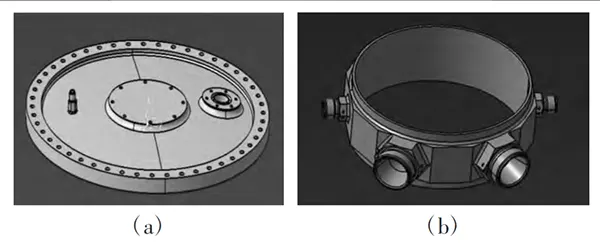 Figure 2 Common structures of an integrated flange for a certain type of liquid propellant rocket. Figure 2 Common structures of an integrated flange for a certain type of liquid propellant rocket.