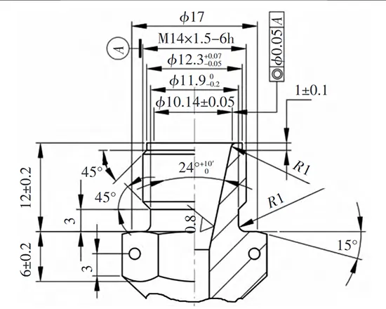 Figure 3 Enlarged view of a certain type of sealing structure Figure 3 Enlarged view of a certain type of sealing structure