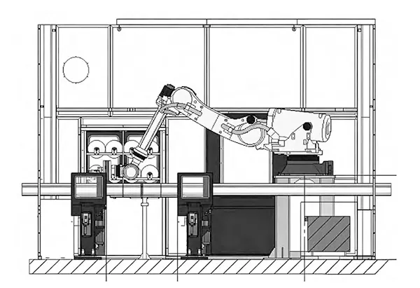 Figure 1 Schematic diagram of the robotic arm components