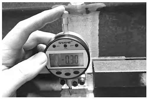 Figure 12 Measurement results after robotic arm grinding