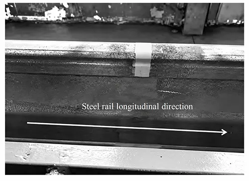 Figure 2 Schematic diagram of the rail in the longitudinal direction